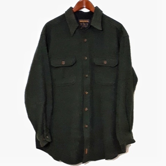 Woolrich Other - Woolrich Heavy Duty Wool Shirt Jacket Green L